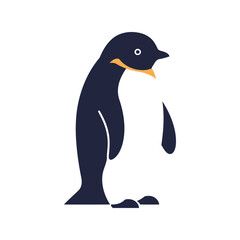 Cute penguin illustration adorable antarctic bird wildlife art vector graphic isolated