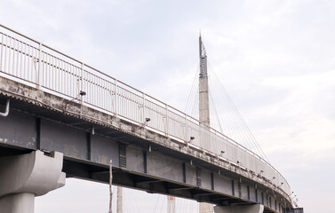 The scenery and architecture of the Gentala Arasy bridge in the afternoon