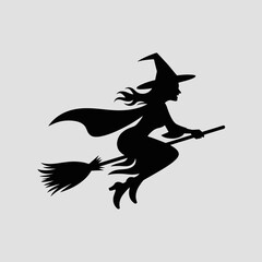 Obraz premium witch on a broom