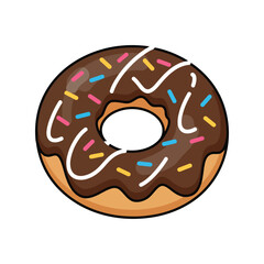 donut with chocolate