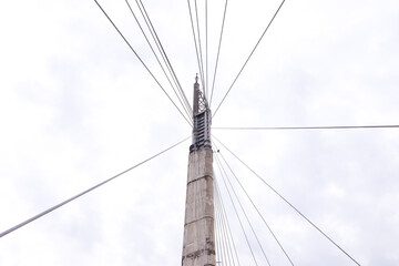 The scenery and architecture of the Gentala Arasy bridge in the afternoon