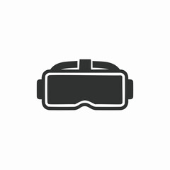 Virtual reality headset icon goggles technology