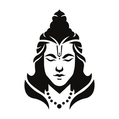Lord rama hindu god character mascot vector design