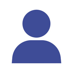 Simple user icon vector illustration silhouette person symbol profile avatar graphic isolated eps