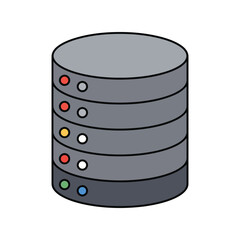 Stacked server racks illustration data storage network hardware computer technology it infrastructure digital information