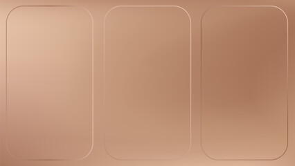 Brown color background gradient. Abstract cream gradation with light texture, neutral soft and warm beige blur bg. Luxury feminine skin studio design. Elegant presentation cover with sand frame. © Mariia
