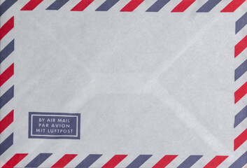 vintage envelope with flag