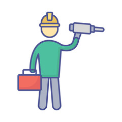 Architect Vector Icon which can easily modify or edit