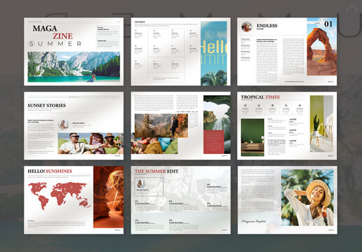 Summer Magazine Template