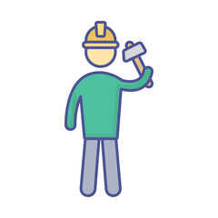 Architect Vector Icon which can easily modify or edit