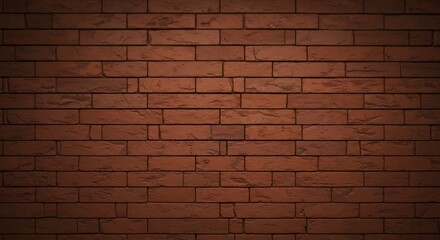 Fototapeta premium A closeup shot of a brick wall composed of rectangular bricks in varying shades of redbrown