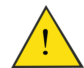 yellow warning triangle sign