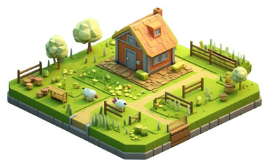 PNG Cute farm outdoors architecture agriculture.