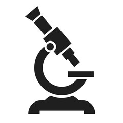 Microscope vector web icon