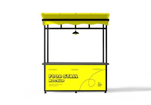 Street Food Stand Stall Mockup Template