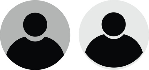 User profile icon. avatar icon set 
