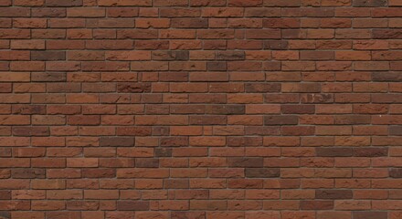 Obraz premium A closeup shot of a red brick wall with varied hues