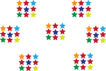 mini star in silhouette white.