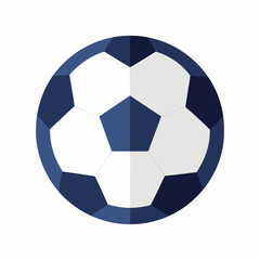 Fototapeta premium Clean Flat Vector Icon of a Soccer Ball