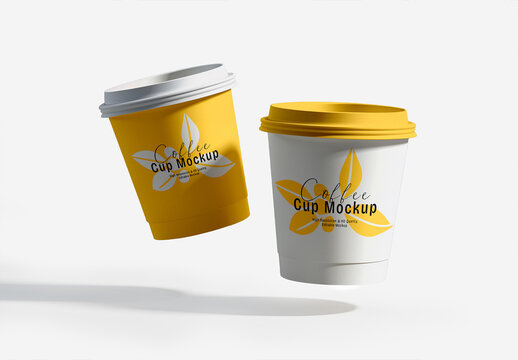 Editable Coffee Cup Mockup PSD