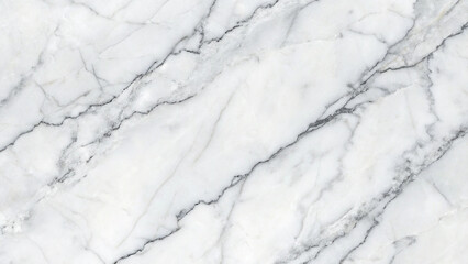 Obraz premium White Marble Texture with Gray Veins Natural Stone Surface background