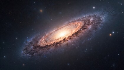 Messier 15 globular cluster, a dense flock of millions of ancient stars. Celestial, cosmic, stellar panorama in deep space. Bright, glowing white, gold, orange stars against dark blue night sky.