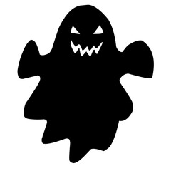 vector illustration of halloween ghosts