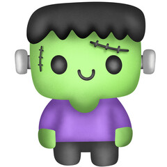3d rendered illustration of a frankenstein cartoon character