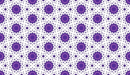 Violet Pop Chic & Playful geometric seamless pattern