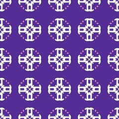 Violet Pop Chic & Playful geometric seamless pattern
