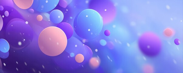 Vibrant abstract design with colorful orbs and a gradient background