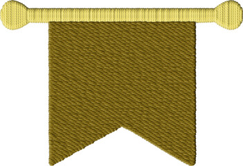 Vintage Banner Embroidery Design