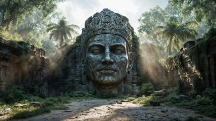 face of King Ashoka