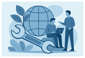 Sustainability concept vector: global responsibility and innovation for a greener future