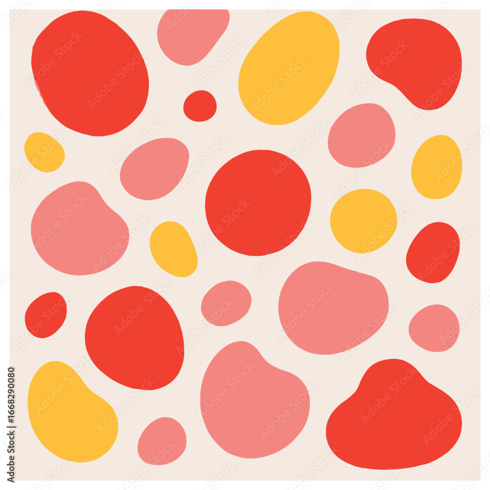 Poster abstract colorful shapes vector | celebrating playful patterns and vivid designs