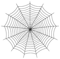 Obraz premium Intricate spider web graphic vector for halloween-themed designs and nature illustrations