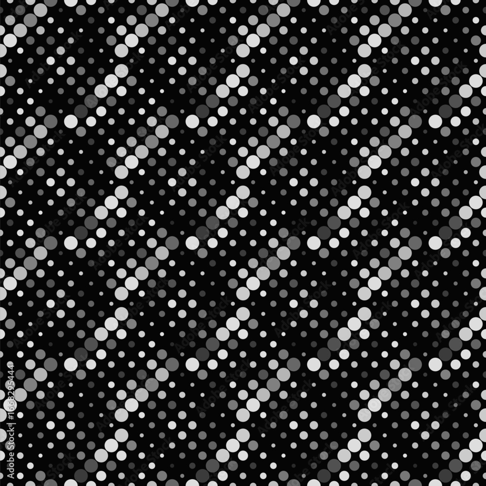 Poster abstract seamless gray circle pattern background - grey vector graphic from dots