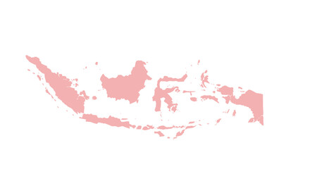 Detailed vector map of Indonesia showcasing geographic diversity and island formations for travel planning
