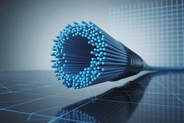 Stunning fiber optic cables transmit data at high speed, powering global communications with modern technology and enabling a connected digital world