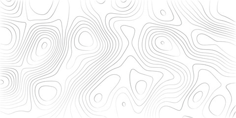 Topographic Terrain Map Background with Abstract Elevation Contour Lines Geographic Wavy Patterns Paper Texture Imitation and Minimal White Modern Design
