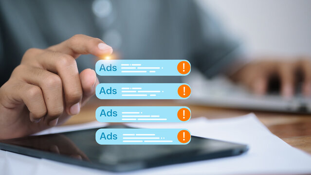 Digital Advertising Alert Notification on Mobile Phone