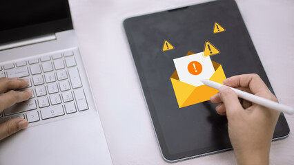 Email Phishing Alert and Cyber Security Warning