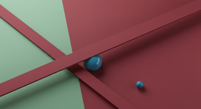 Abstract 3D geometric background in a sophisticated Marsala color palette.