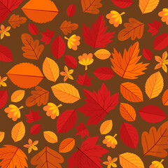 Autumn background with leaves golden yellow. fall concept,For wallpaper, postcards, greeting cards, website pages, banners, online sales. Vector illustration