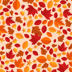 Autumn background with leaves golden yellow. fall concept,For wallpaper, postcards, greeting cards, website pages, banners, online sales. Vector illustration