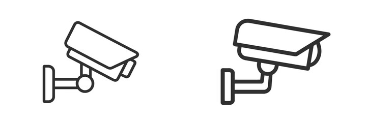 Security camera vector illustrations for surveillance purposes