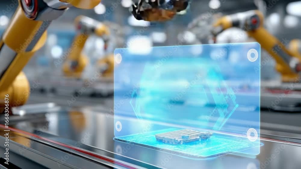 Poster robotics production line: cutting-edge technology takes center stage, a dynamic fusion of robotic pr