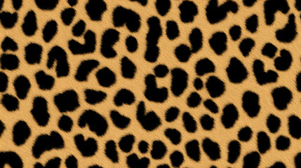Fototapeta premium Seamless leopard print texture, full-frame. Trendy animal pattern for fashion, textile, or graphic design projects.