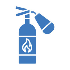 Firefighting foam color flat icon for digital and print projects.PFAS product