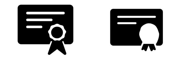 Certificate illustrations for educational achievements and recognition